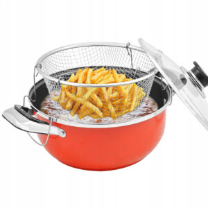 GARNEK DO FRYTEK MAKARONU FRYTKOWNICA 26cm + SITKO XR287