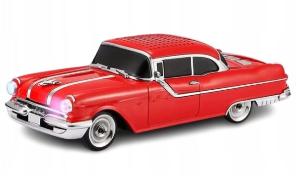 Głośnik Bluetooth WS-598 – Retro Samochód Sportowy z LED, FM, TWS i USB