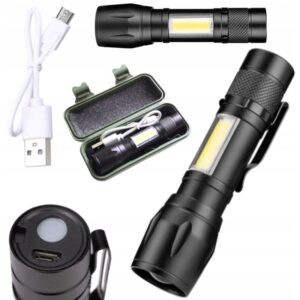 LATARKA KIESZONKOWA MINI LED ZOOM USB XPE COBE XA048