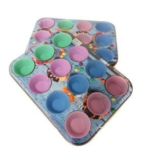 FORMA blacha MUFFINKI 12 silikonowych BABECZEK XJ2092