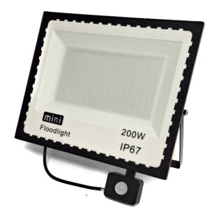 HALOGEN 200 W LED SLIM + CZUJNIK RUCHU NAŚWIETLACZ XJ4888