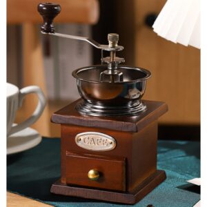MŁYNEK DO KAWY DREWNIANY TRADYCYJNY RĘCZNY COFFEE XJ3387
