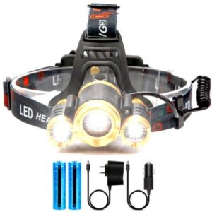 LATARKA LAMPKA CZOŁOWA 3 LED CREE XM-L T6 CZOŁÓWKA XSM1766