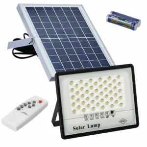 HALOGEN SOLAR LED 400W + PILOT SOLARNA Z CZUJNIKIEM ZMIERZCHU SYMBOL RJ5065