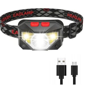 LATARKA CZOŁOWA LED CZUJNIK RUCHU USB NA RUCH XJ4303