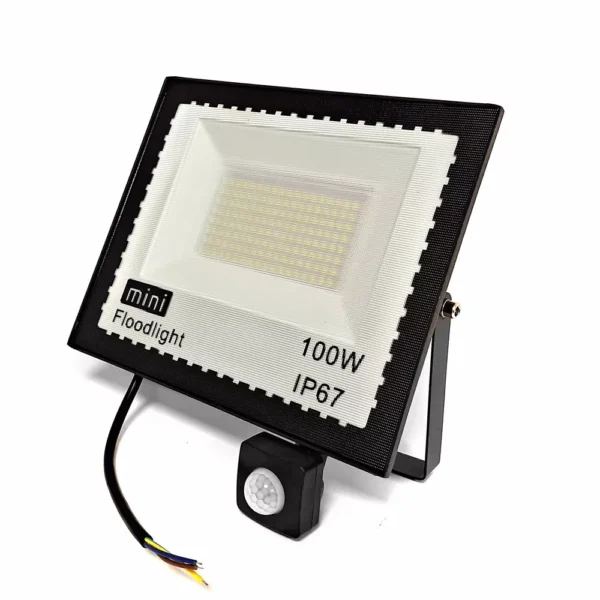 HALOGEN 100 W LED + CZUJNIK naświetlacz z czujnikiem ruchu SYMBOL RJ4887