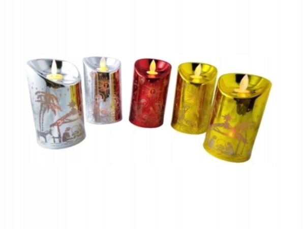 DEKORACYJNA ŚWIECA LED LAMPKA Z RUCHOMYM PŁOMIENIEM SYMBOL L7099