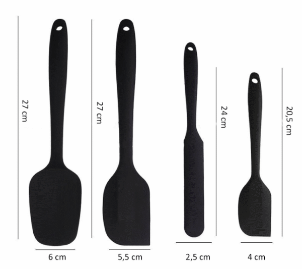 Zestaw łopatek akcesoria do kuchni 4szt  symbol  B2258