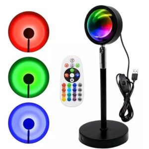 LAMPKA LED SUNSET RGBW ZACHÓD SŁOŃCA PILOT LAMPA LED + PILOT XJ5002