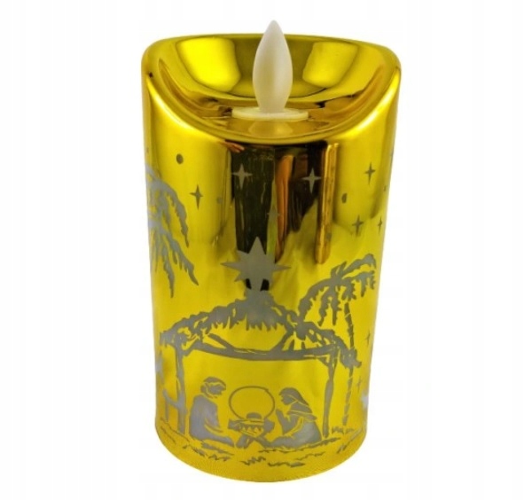 DEKORACYJNA ŚWIECA LED LAMPKA Z RUCHOMYM PŁOMIENIEM SYMBOL L7099