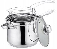 GARNEK Z KOSZYKIEM DO SMAŻENIA 3.6L 18cm BRUNBESTE SYMBOL BB-2141