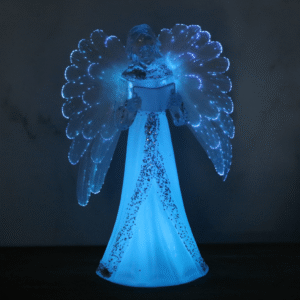 Anioł LED świecący na różne kolory z książką 22cm RGB SYMBOL 10249