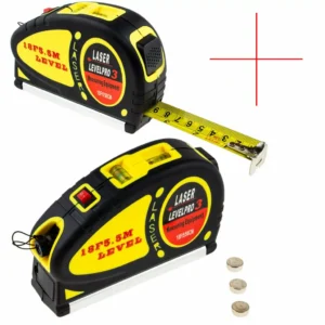 TASMA MIERNIACZA LASEROWA 5,5 M POZIOMICA LASEROWA KRZYŻOWA + MIARA 5,5 M LASER SYMBOL RJ4871