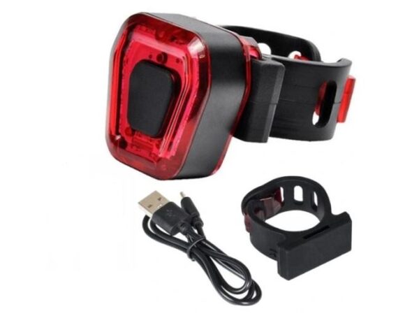 LAMPKA ROWEROWA LED TYLNA  USB XJ5053