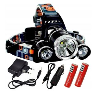 LATARKA CZOŁOWA 3 x LED T6 CREE CZOŁÓWKA AKU XJ4029