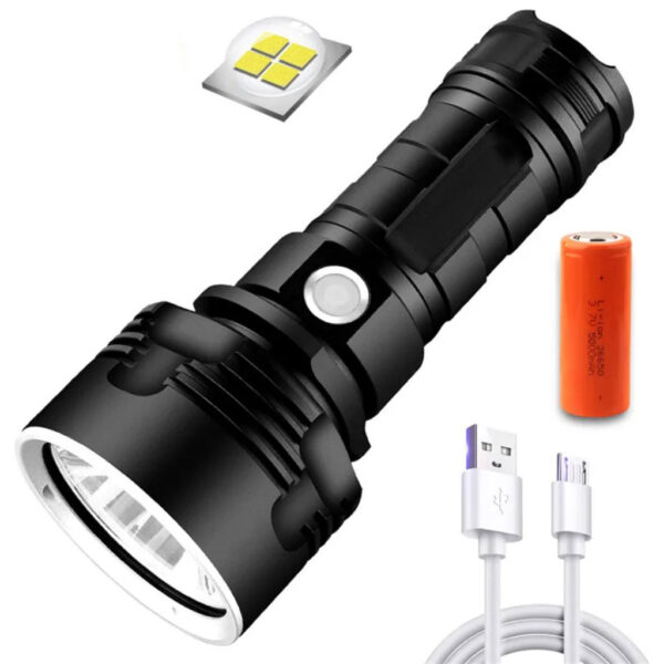 LATARKA LED TAKTYCZNA WOJSKOWA AKUMULATOROWA P70 XJ4177