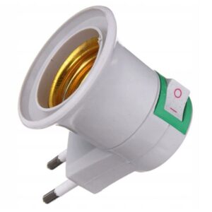 ADAPTER PRZEJŚCIÓWKA NA ŻARÓWKĘ WYŁĄCZNIK 230V E27