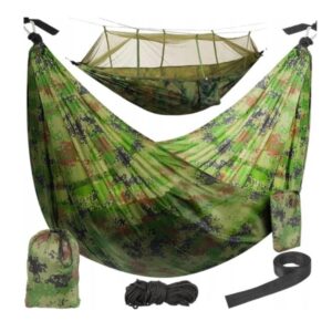 HAMAK TURYSTYCZY Z MOSKITIERA 270x140 CM ZIELONY XJ4439