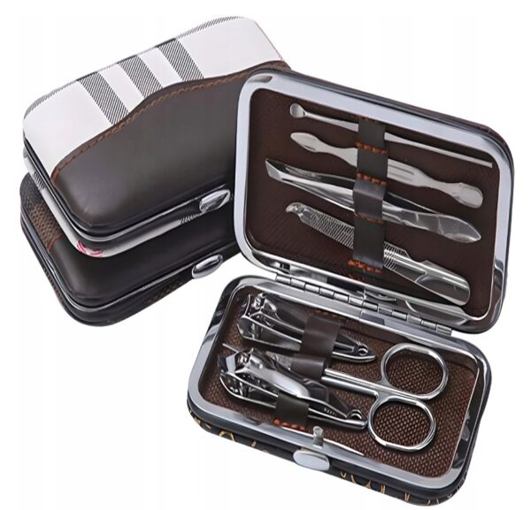 ZESTAW DO MANICURE PEDICURE PAZNOKCI 8w1 XJ3537