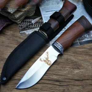 NÓŻ MYŚLIWSKI 23CM HARCERSKI FINKA WOJSKOWY B-SQUL XJ5502