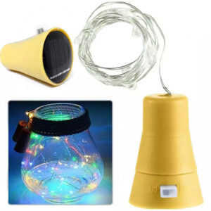 LAMPKI DRUCIK SOLAR 10LED 1M KOREK DO BUTELKI LAMPKA SOLARNA MULTICOLOR XJ4665