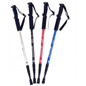 KIJKI TREKKINGOWE SKŁADANE KIJE 135CM X1059 MIX KOLOR