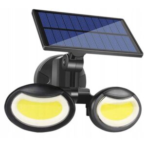 LAMPA SOLARNA LED PODWÓJNA ZEWNĘTRZNA CZUJNIK XJ3951