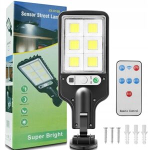 LAMPA ULICZNA SOLARNA  LED Z CZUJNIKIEM + PILOT XJ5640