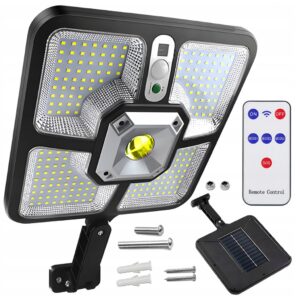 HALOGEN SOLAR LED + PILOT LAMPA SOLARNA MOCNA CZUJNIK RUCHU ZMIERZCHU XJ4935
