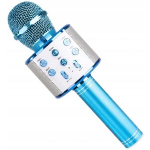 MIKROFON BEZPRZEWODOWY KARAOKE BLUETOOTH GŁOŚNIK XA042 NIEBIESKI