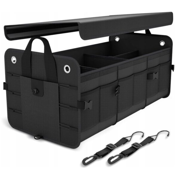 ORGANIZER DO BAGAŻNIKA SAMOCHODU Z POKRYWĄ TORBA KUFER 76X37X32 CM  XJ5900