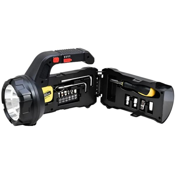 LATARKA LED Z WBUDOWANYM ZESTAWEM NARZĘDZI 2W1 SZPERACZ XJ5891
